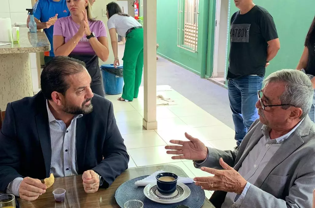 Presidente da FFER recebe visita do Deputado Estadual Laerte Gomes